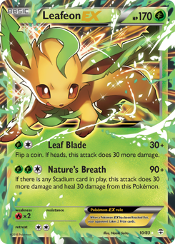 Leafeon-EX card for Generations