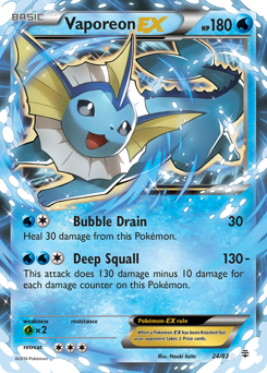Vaporeon-EX card for Generations