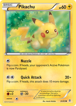 Pikachu card for Generations