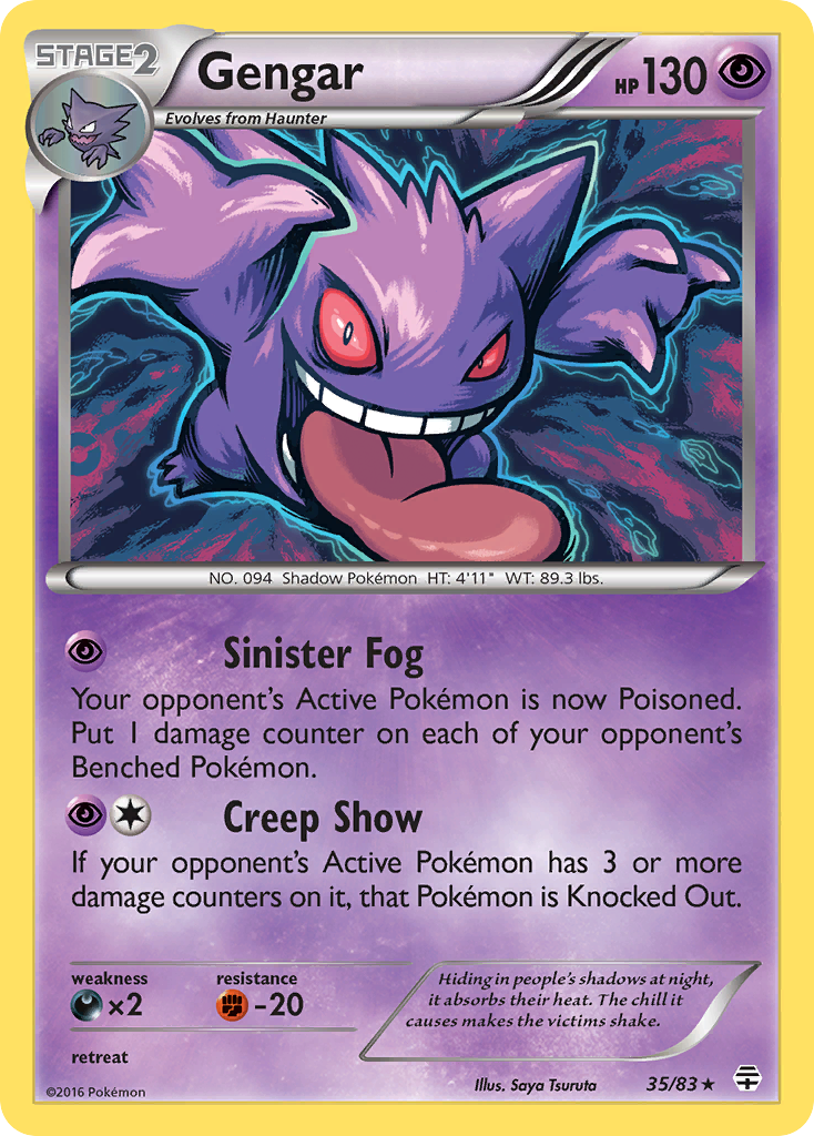 Gengar Generations Pok mon TCG Guru