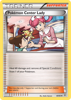 Carta Pokémon Center Lady (68 / 83)