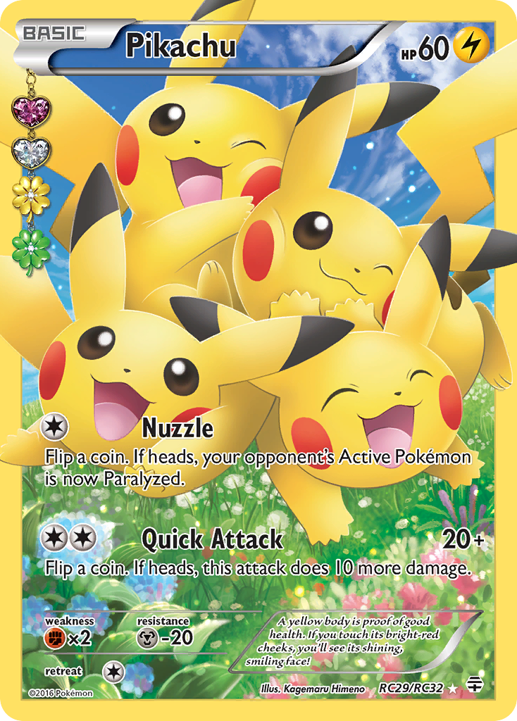 Pikachu RC29 Generations 2016 Pokemon Card