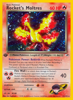 Rocket’s Moltres card for Gym Heroes