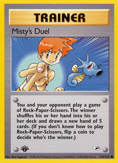 Misty’s Duel card for Gym Heroes