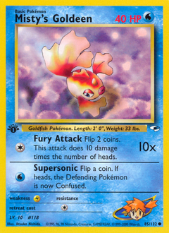 Misty’s Goldeen card for Gym Heroes
