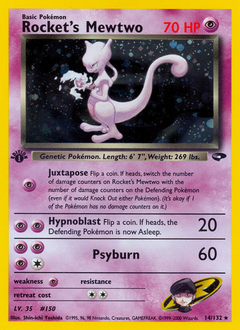 Rocket’s Mewtwo card for Gym Challenge