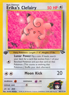 Erika’s Clefairy card for Gym Challenge
