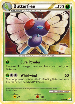 Butterfree card for HeartGold & SoulSilver