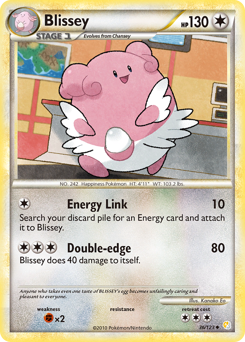 Blissey card for HeartGold & SoulSilver