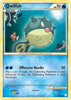 Qwilfish card for HeartGold & SoulSilver