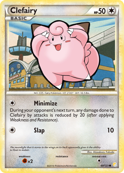 Clefairy card for HeartGold & SoulSilver