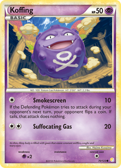 Koffing card for HeartGold & SoulSilver