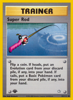Super Rod card for Neo Genesis