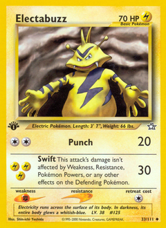 Electabuzz card for Neo Genesis