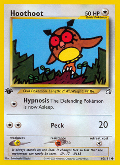 Hoothoot card for Neo Genesis