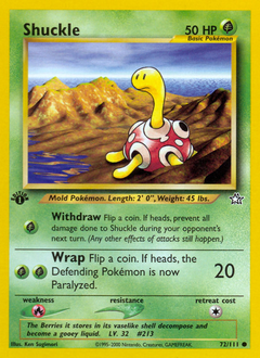 Shuckle card for Neo Genesis