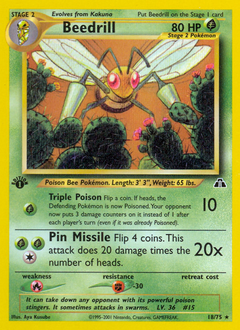 Beedrill card for Neo Discovery