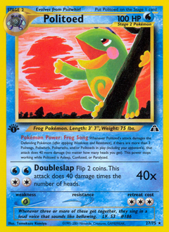 Politoed card for Neo Discovery