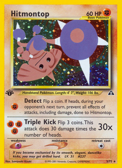 Hitmontop card for Neo Discovery