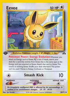 Eevee card for Neo Discovery