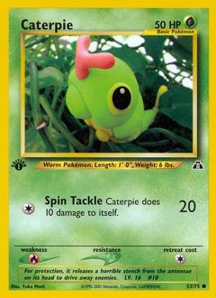 Caterpie card for Neo Discovery