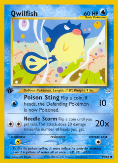 Qwilfish card for Neo Revelation