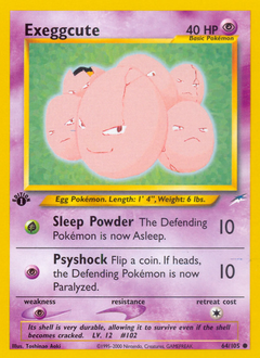 Exeggcute card for Neo Destiny