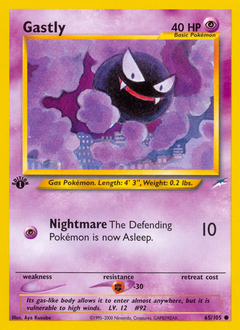 Gastly card for Neo Destiny