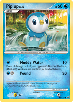 Piplup card for Platinum