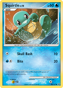Squirtle card for Platinum