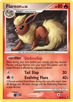 Flareon card for Rising Rivals