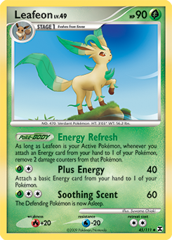 Leafeon card for Rising Rivals