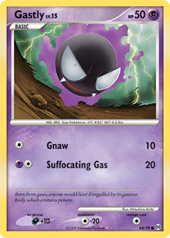 Gastly card for Arceus
