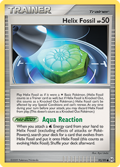 Helix Fossil card for Arceus