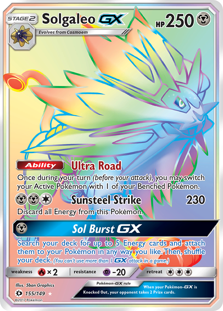 Solgaleo GX #143 Prices, Pokemon Sun & Moon