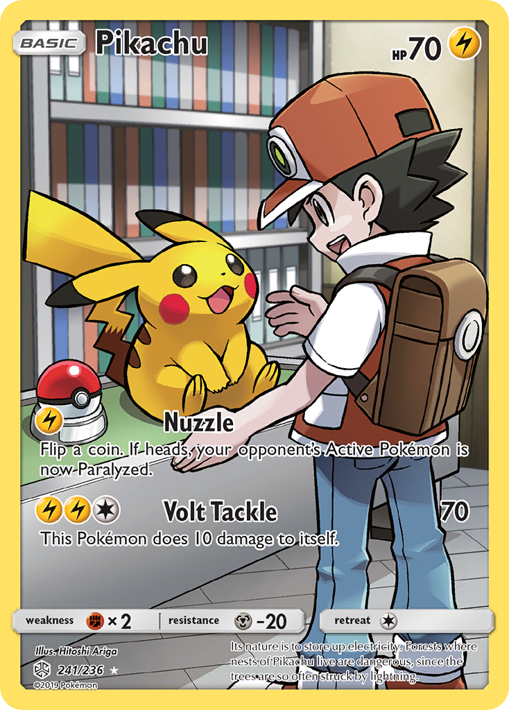 Pikachu 241 (Cosmic Eclipse 2019) Pokemon Card