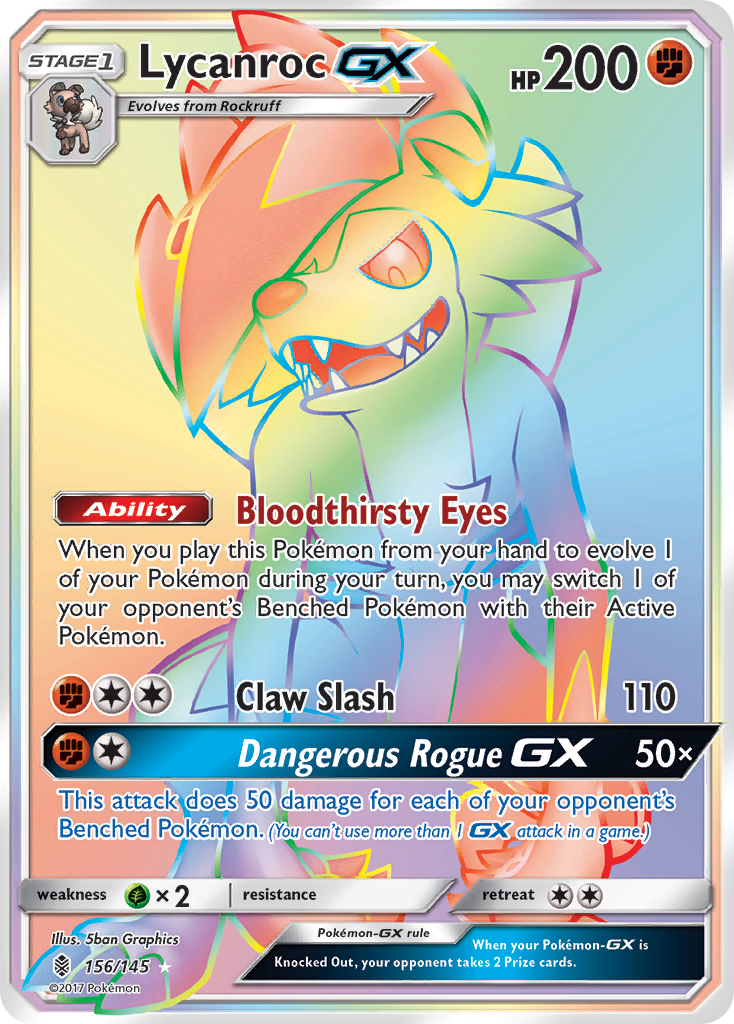 Lycanroc-GX Guardians Rising Card Price How much it's worth? | PKMN Collectors