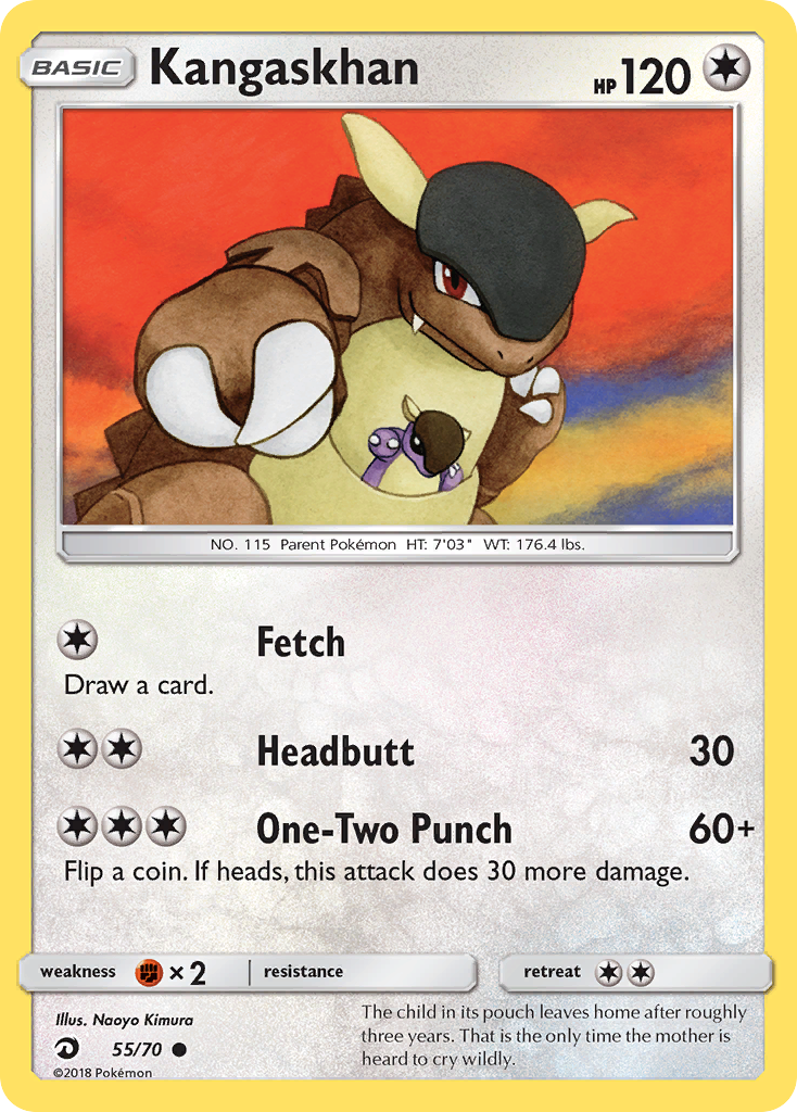 Custom card of my Kangaskhan and I made by awesome artist u/Dodominart,  please check out their other works! : r/pokemon