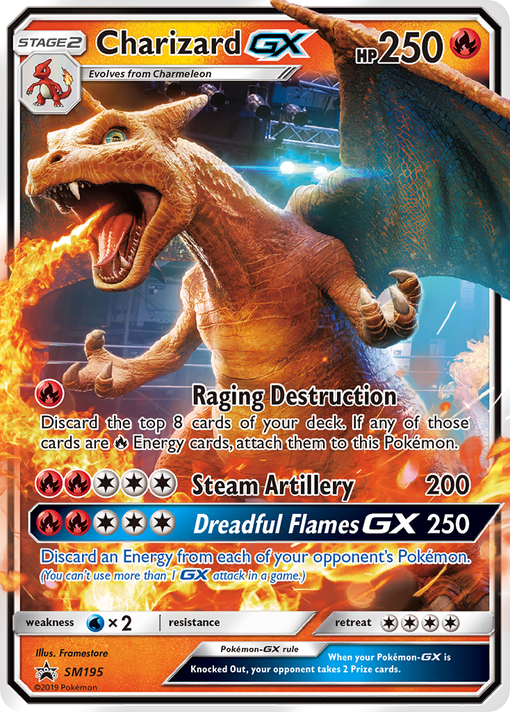 Charizard GX SM195 SM Black Star Promos 2017 Pokemon Card