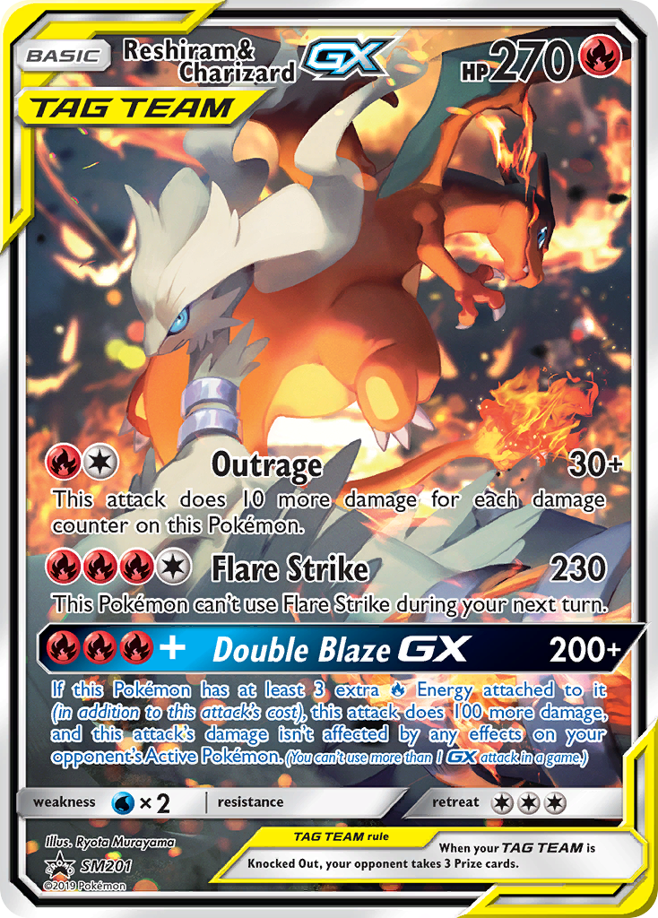  Pokemon Singles - Reshiram GX - SM137 - SM Black Star