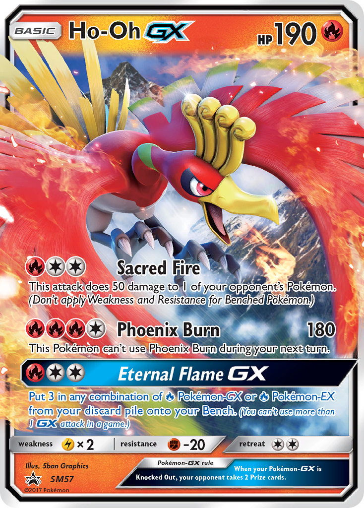 TCG Did You See The Fighting Rainbow - #53 Ho-Oh GX