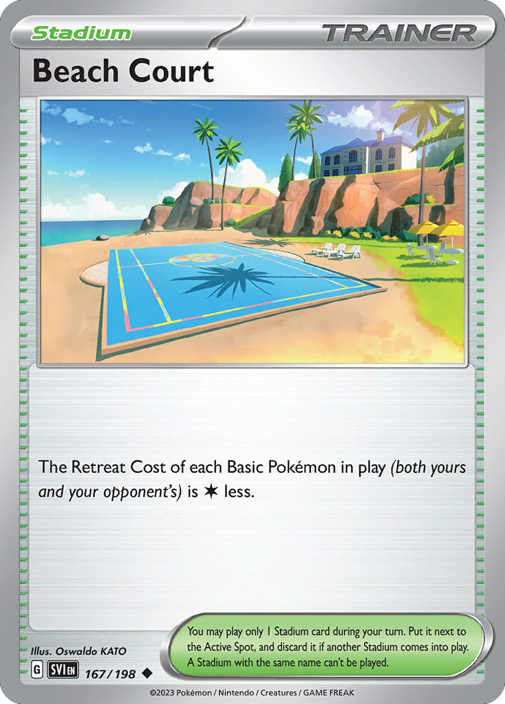 Beach Court 167/198 [reversed holofoil] Pokémon kaart
