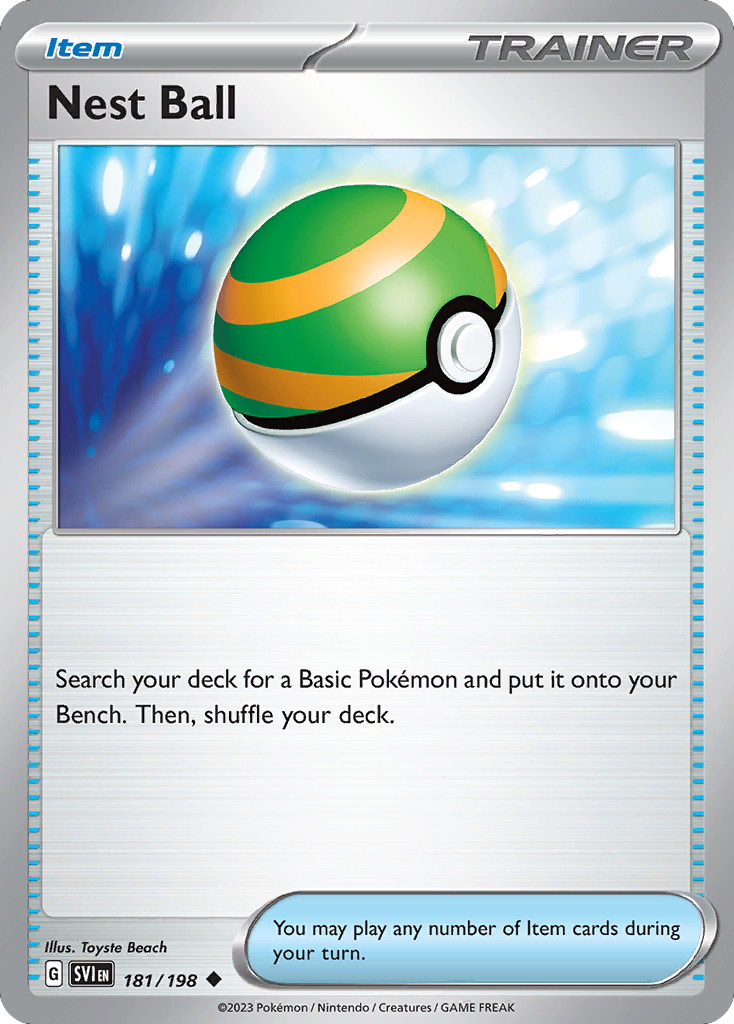 Nest Ball 181/198 [reversed holofoil] Pokémon kaart