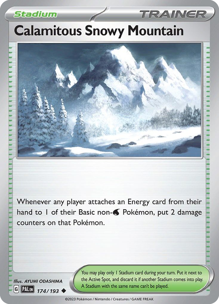 Calamitous Snowy Mountain 174/193 Pokémon kaart