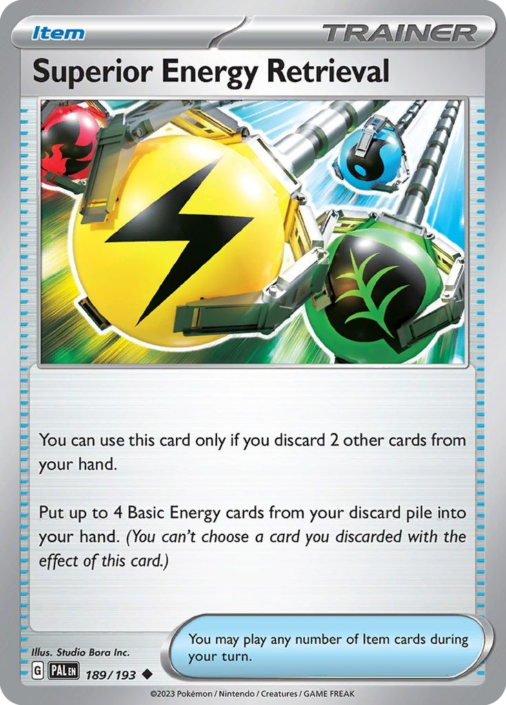 Superior Energy Retrieval 189/193 Pokémon kaart