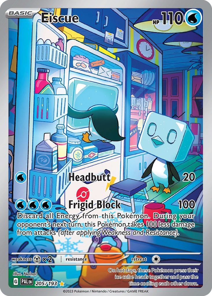 Eiscue 205/193 Pokémon kaart
