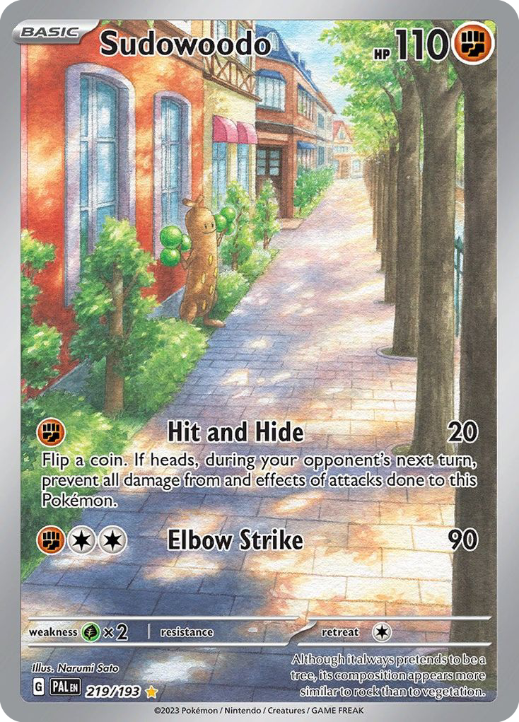 Sudowoodo 219/193 Pokémon kaart