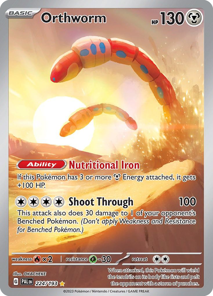 Orthworm 224/193 Pokémon kaart