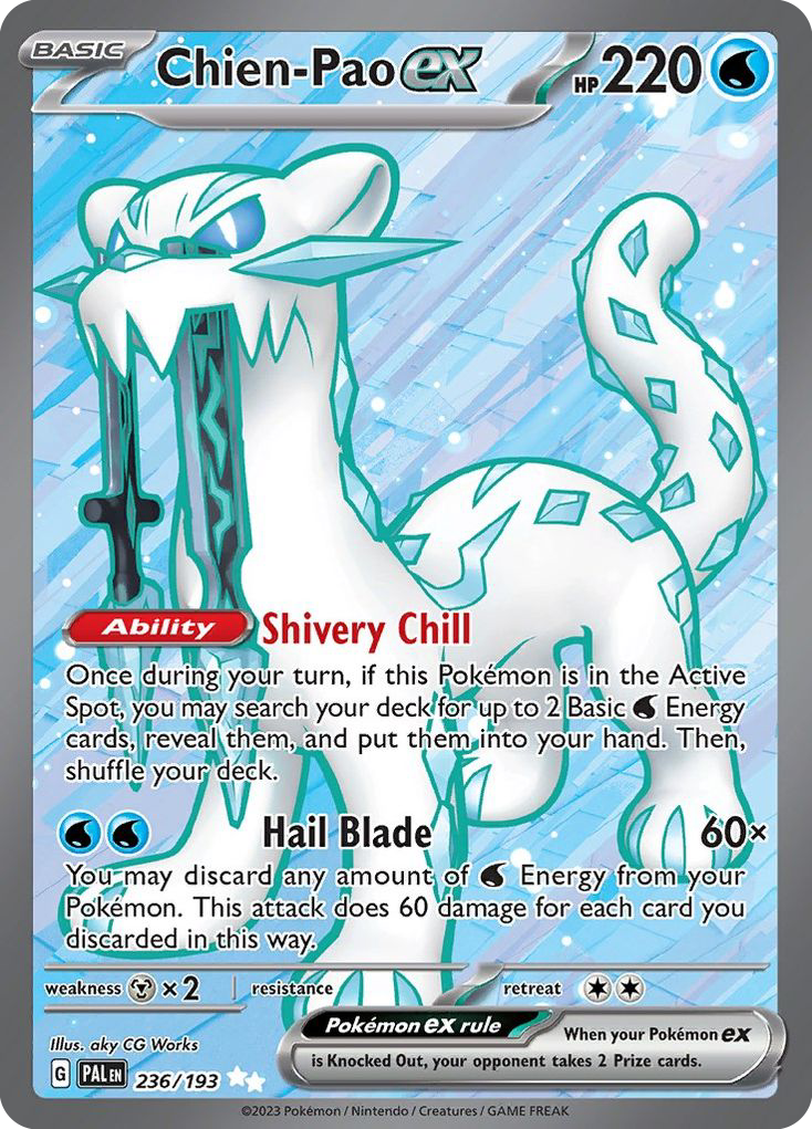 Chien-Pao EX 236/193 Pokémon kaart