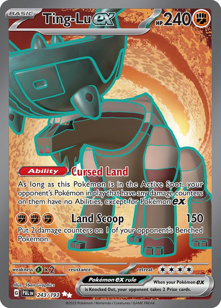 Ting-Lu EX 243/193 Pokémon kaart